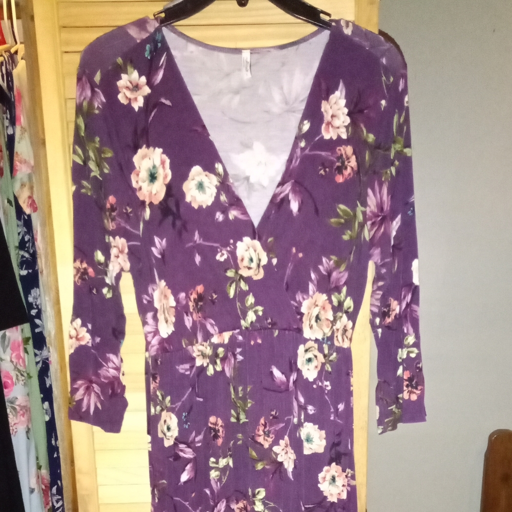MotherBee maternity floral maxi dress
